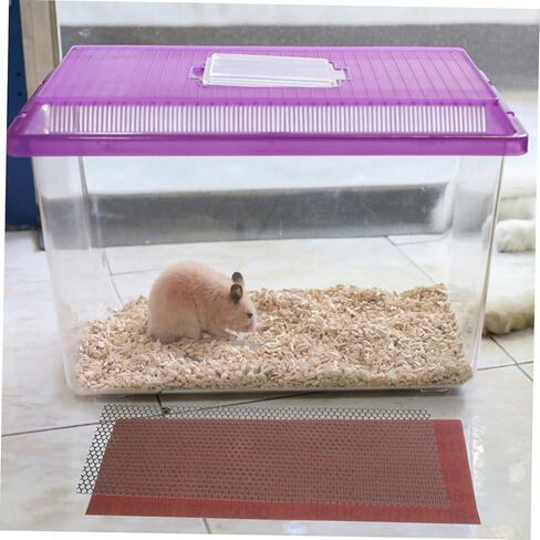 POPETPOP Mini Hedgehog Exercise Wheel Trimmer Set Textured Nail Trimming Track Self-Cleaning Running Track Metal Design for Hedgehogs and Small Pets in Saudi Arabia
