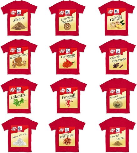 Funny Spice Squad Shirt – Matching Condiment T-Shirts for Halloween Group Costume, Thanksgiving Family Outfit, or Foodie Gift – Unisex Seasoning Tee in Saudi Arabia