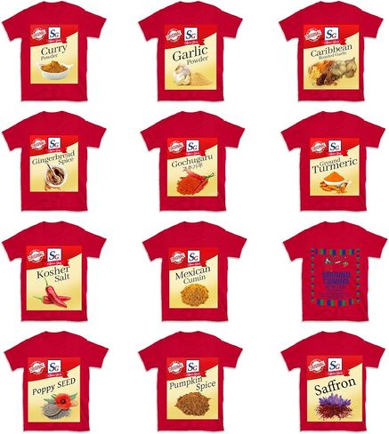 Funny Spice Squad Shirt – Matching Condiment T-Shirts for Halloween Group Costume, Thanksgiving Family Outfit, or Foodie Gift – Unisex Seasoning Tee in Saudi Arabia