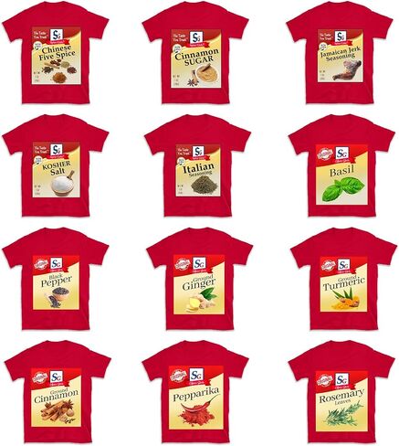 Funny Spice Squad Shirt – Matching Condiment T-Shirts for Halloween Group Costume, Thanksgiving Family Outfit, or Foodie Gift – Unisex Seasoning Tee in Saudi Arabia