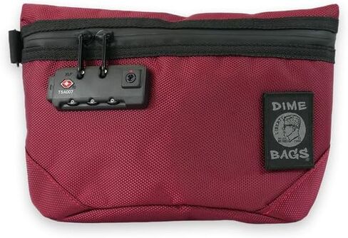 DIME BAGS Omerta Collector with Lock | Carbon Filter Pouch | Internal Organization and TSA-Approved 3-Digit Combination Lock (12 Inch, Camo) in Saudi Arabia