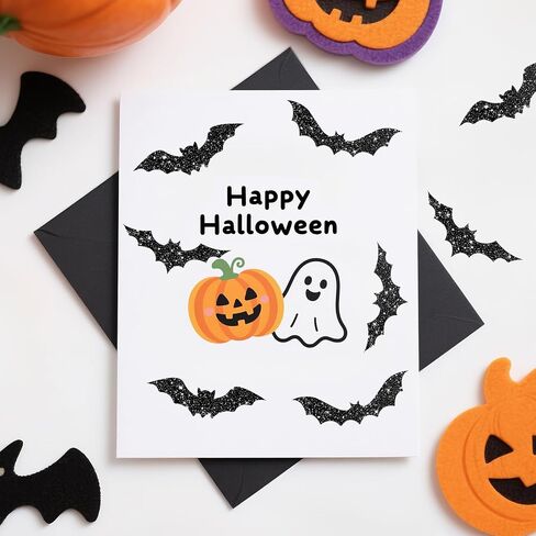 ملصقات الخفافيش في عيد الهالوين - 600pcs ملصقات BAT BAT الأسود ملصقات ثلاثية الأبعاد مقاومة للماء 1.5 بوصة ملصقات عيد الهالوين لطيف لأكياس Goodie غلاف مختائم زخارف الحفلات (الأسود) in Kuwait