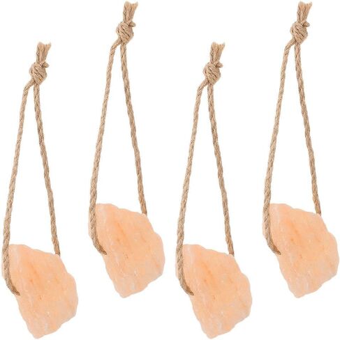 4pcs Animal Salt Lick Salt Block on Rope for Horse, Deer, Goat, and Livestock Animals, 0.15lbs in Saudi Arabia