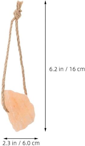 4pcs Animal Salt Lick Salt Block on Rope for Horse, Deer, Goat, and Livestock Animals, 0.15lbs in Saudi Arabia