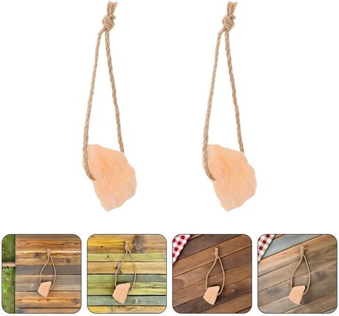4pcs Animal Salt Lick Salt Block on Rope for Horse, Deer, Goat, and Livestock Animals, 0.15lbs in Saudi Arabia