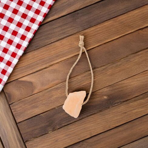 4pcs Animal Salt Lick Salt Block on Rope for Horse, Deer, Goat, and Livestock Animals, 0.15lbs in Saudi Arabia
