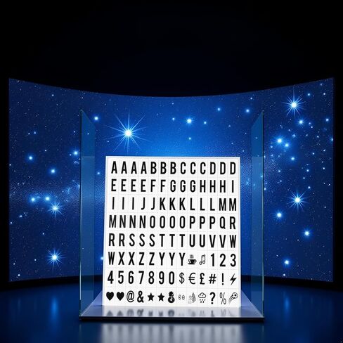 مجموعة 104pcs أسود Cinematic Lightbox استبدال مجموعة 104pcs أسود لافتات الضوء السينمائي لافتات وعلامات لوحة مربع الإشارة A4 Light Up ، لوحات العرض التقديمي 65.4x35mm (لم يتم تضمين مربع مصباح LED) in Saudi Arabia