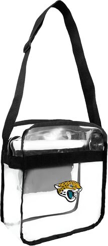 Littlearth NFL San Francisco 49ers Stadium Friendly Clear Carryall حقيبة كروس مع شعار الفريق، 12 بوصة × 12 بوصة × 6 بوصة، شفافة in Saudi Arabia