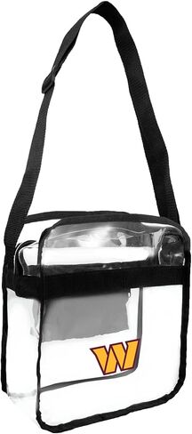 Littlearth NFL San Francisco 49ers Stadium Friendly Clear Carryall حقيبة كروس مع شعار الفريق، 12 بوصة × 12 بوصة × 6 بوصة، شفافة in Saudi Arabia