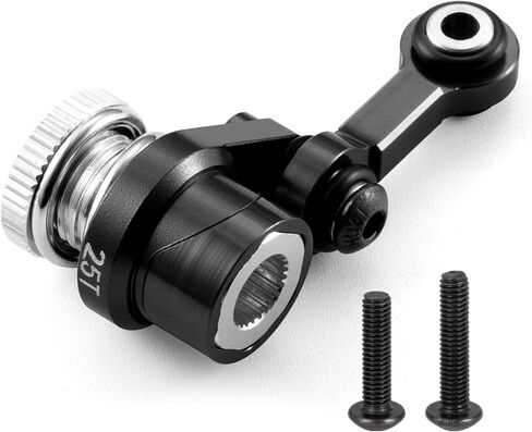 توجيه الرابط الثابت الألومنيوم مع ذراع 25T مؤازرة لـ TRA-XXAS MINI MAXX 2S XRT 1/16 RC CAR Parts (RED) in Kuwait