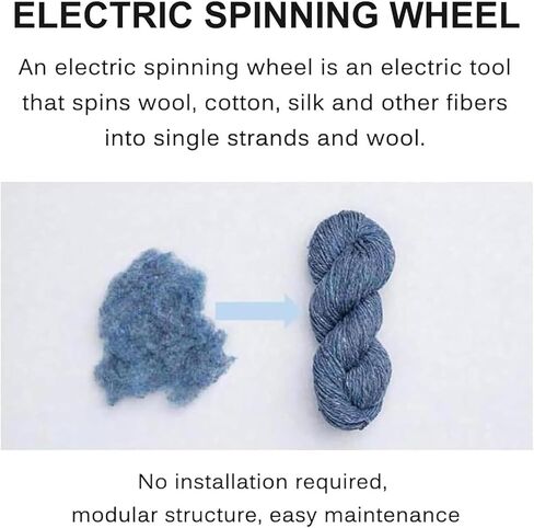 Electric Spinning Wheel Mini Yarn Winding Machine with Digital Display and Foot Switch, 4oz/8oz Capacity, Stepless Speed for Yarn Weaving and Blending Roving in Saudi Arabia