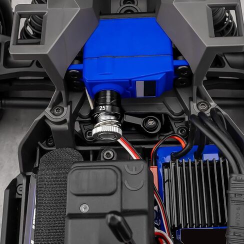 توجيه الرابط الثابت الألومنيوم مع ذراع 25T مؤازرة لـ TRA-XXAS MINI MAXX 2S XRT 1/16 RC CAR Parts (RED) in Kuwait