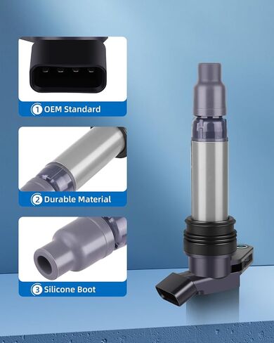 ECCPP UF672 4 ignition coils with 4 iridium Spark Plugs for Honda for Acura 2012 2013 2014 2015 Civic ILX 5C1880 GN10421 6732317 in Kuwait