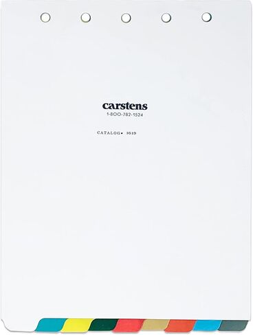 Carstens Heavy Duty Plastic Dividers, 11-Tab, Multi-Color, Blank, for Top-Opening Ring Binders, 1 Set in Saudi Arabia