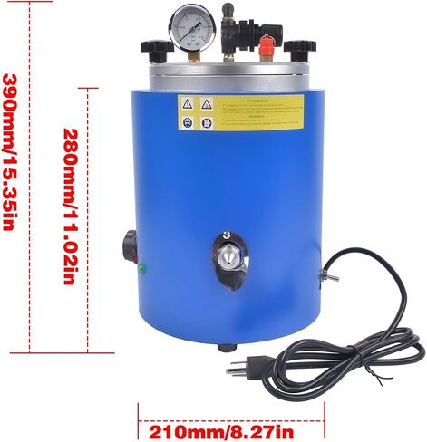 Getanye 500W Wax Casting Machine Round Wax Injector 5.5lbs 2.5L Wax Melting Furnace Jewelry Casting Tools Adjustable TEM 30℃-110℃ Round Barrel Mold Casting Wax Injection Machine 110V(Without Base) in Saudi Arabia