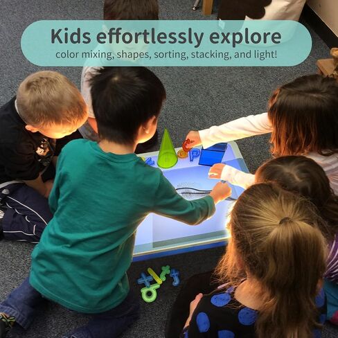 LED Light Box | Light Table for Kids | Light Table for Classroom | Light Up Sensory Table 3 Modes(Blue Lightbox Only) in Saudi Arabia