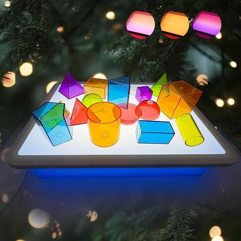 LED Light Box | Light Table for Kids | Light Table for Classroom | Light Up Sensory Table 3 Modes(Blue Lightbox Only) in Saudi Arabia