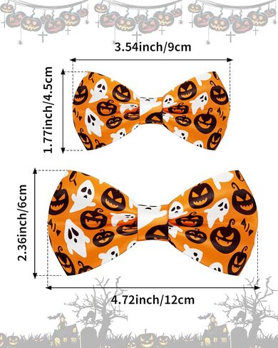 Pet Show 50 Pack Fall Fall Dog Cog Bow Ties Bulk Sliding Collar Fackments Puppy Cats Bowties for Dogs Medium Congs Autumn Bownots Party Pet Pet Grooming ، S/M in Kuwait