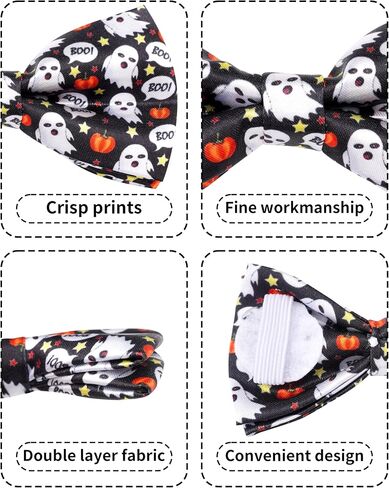 Pet Show 50 Pack Fall Fall Dog Cog Bow Ties Bulk Sliding Collar Fackments Puppy Cats Bowties for Dogs Medium Congs Autumn Bownots Party Pet Pet Grooming ، S/M in Kuwait