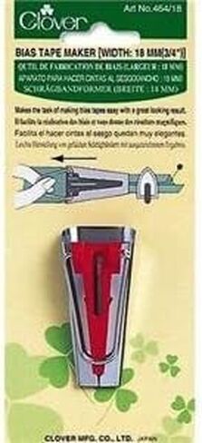 Clover Bias Bias Binding Tape Maker 18mm (3/4 ") نهاية العرض 464/18 in Kuwait