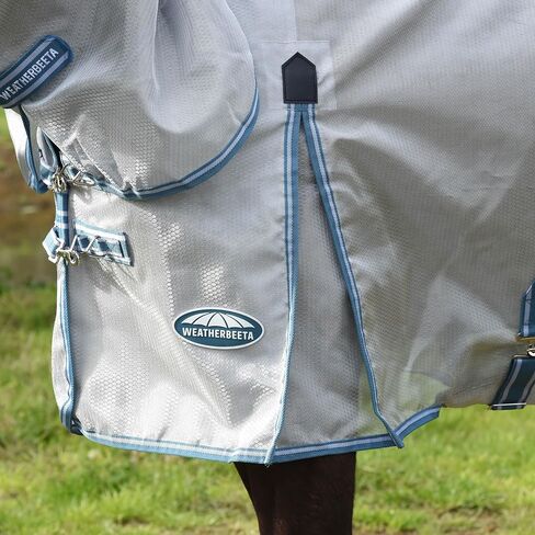 Weatherbeeta Comfitec Hexi Shield Combo Neck ، Silver/Teal Blue ، 78 " in Saudi Arabia