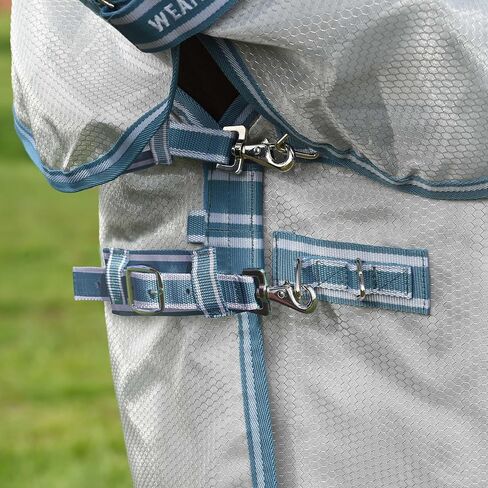 Weatherbeeta Comfitec Hexi Shield Combo Neck ، Silver/Teal Blue ، 78 " in Saudi Arabia