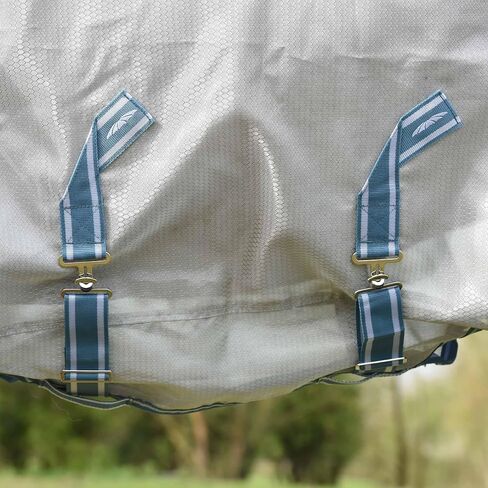 Weatherbeeta Comfitec Hexi Shield Combo Neck ، Silver/Teal Blue ، 78 " in Saudi Arabia