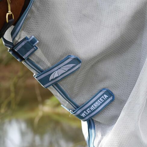 Weatherbeeta Comfitec Hexi Shield Combo Neck ، Silver/Teal Blue ، 78 " in Saudi Arabia