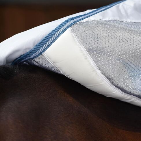 Weatherbeeta Comfitec Hexi Shield Combo Neck ، Silver/Teal Blue ، 78 " in Saudi Arabia