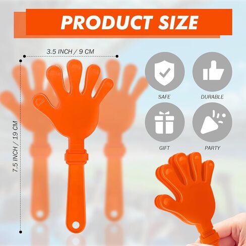 20 PCS Hand Clappers Noisemakers 7.5 بوصة Clappers Noisemakers Clappers Hand Clappers for Anmides Game Football Events Heaits Foolies Football Football Football (Blue and White) in Kuwait