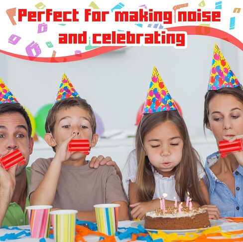 12 PCS Mini Air Horns 3 بوصة صانعي ضوضاء لحفلات الأحداث الرياضية احتفالات صانع الضوضاء بصوت عالٍ ضربة هورن صافرة مع الحبل للاحتفالات بحفل أعياد الميلاد ، Goodie Fulers (Orange) in Saudi Arabia