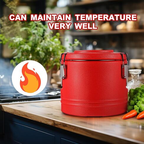 Jinei 32QT سخانات الطعام صندوق ساخن للطعام سعة 7.9 جالون مبرد طعام معزول حامل طعام مع ملعقة حاوية حساء تجارية محمولة لتخزين الطعام الساخن أو البارد مطعم مقصف المنزل حفلة غداء in Kuwait