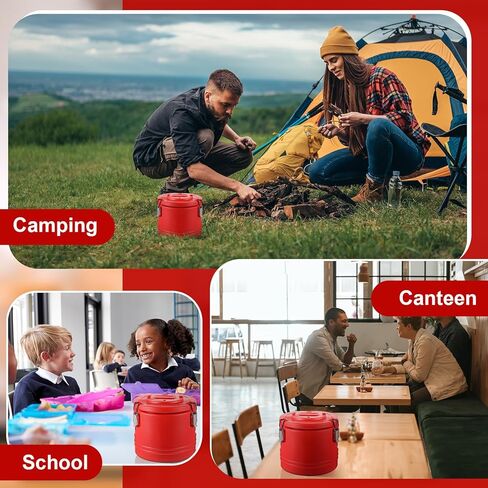 Jinei 32QT سخانات الطعام صندوق ساخن للطعام سعة 7.9 جالون مبرد طعام معزول حامل طعام مع ملعقة حاوية حساء تجارية محمولة لتخزين الطعام الساخن أو البارد مطعم مقصف المنزل حفلة غداء in Kuwait