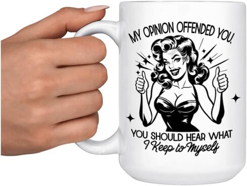 My Opinion Offended You - You Should Hear What I Keep To Myself Coffee Mug I Birthday Gift I Christmas I Coffee Mugs I Love I Gift I Humor I Funny I in Saudi Arabia