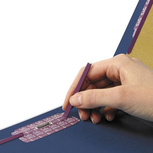 Smead 29784 Pressboard End Tab Classification Folders Legal Six-Section Dark Blue 10/Box in Saudi Arabia