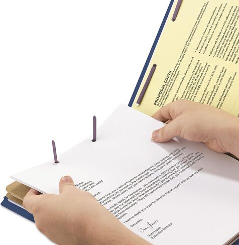Smead 29784 Pressboard End Tab Classification Folders Legal Six-Section Dark Blue 10/Box in Saudi Arabia