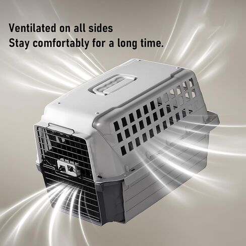 Asixxsix Dog Crate, Cats Pet Travel Carrier, Portable Dog Carriers & Crates for Small Dogs, Pull Out, Ventilated Design, Easy Assembly, 20.08x14.96x13.39 in, for Home and Travel in Saudi Arabia