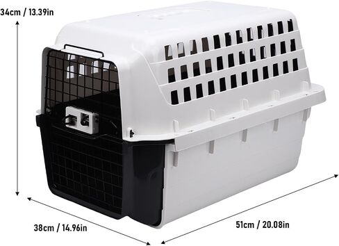 Asixxsix Dog Crate, Cats Pet Travel Carrier, Portable Dog Carriers & Crates for Small Dogs, Pull Out, Ventilated Design, Easy Assembly, 20.08x14.96x13.39 in, for Home and Travel in Saudi Arabia