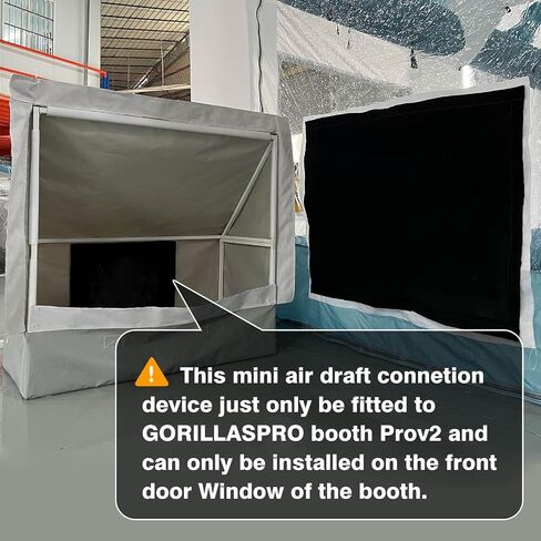 Gorillaspro 2024 Deletable Paint Booth Mini Air Draft Connetion Device لـ (براءة اختراع) - جذع الفيل ينطبق فقط على Gorillaspro Prov2 in Kuwait