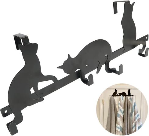 Evelots Over The Door Hooks for Wide Doors, 2 Pack Heavy Duty White Rubber Coated Metal Door Hanger Hook for Hanging Clothes, Towels, Coats, Hats in Bathroom, Bedroom, or Office in Kuwait