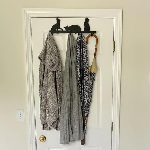 Evelots Over The Door Hooks for Wide Doors, 2 Pack Heavy Duty White Rubber Coated Metal Door Hanger Hook for Hanging Clothes, Towels, Coats, Hats in Bathroom, Bedroom, or Office in Kuwait