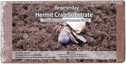 15oz Coco Coir Brick for Hermit Crab, Great Coconut Fiber for Sand Blends, Hermit Crab Accessories in Saudi Arabia