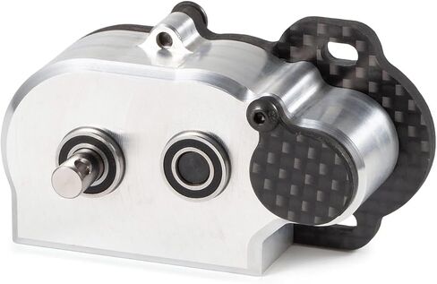 LCG Transmission NOD Tiny Gearbox with Adapter Plate for Straight Axle Axial AR44 AR45 AR60 Enduro Vanquish F9 F10 (Silver) in Kuwait