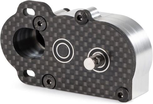 LCG Transmission NOD Tiny Gearbox with Adapter Plate for Straight Axle Axial AR44 AR45 AR60 Enduro Vanquish F9 F10 (Silver) in Kuwait