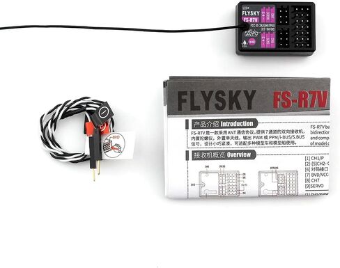 Flysky FS-R7V 7CH 2.4G Receiver - PPM/IBUS Output Compatible with Remote Control Cars & Boats, Reliable 2.4GHz Signal, Easy Integration in Saudi Arabia