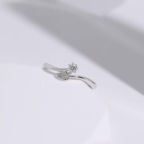 MEISSA 925 sterling sterling leaf leaf for women midi ring ring leatmed repl repong index index finger pinky rem (اطلب من 1-3 الولايات المتحدة) in Kuwait