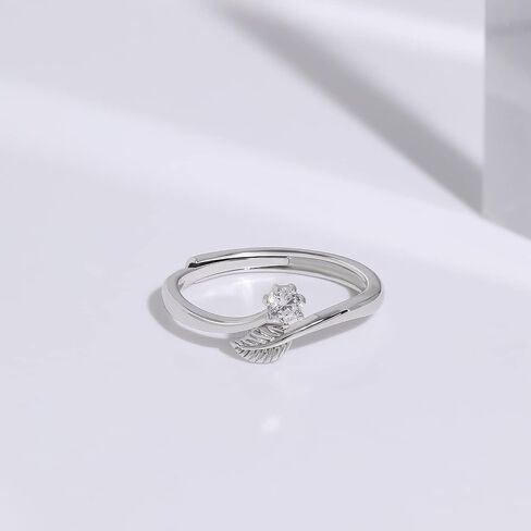 MEISSA 925 sterling sterling leaf leaf for women midi ring ring leatmed repl repong index index finger pinky rem (اطلب من 1-3 الولايات المتحدة) in Kuwait