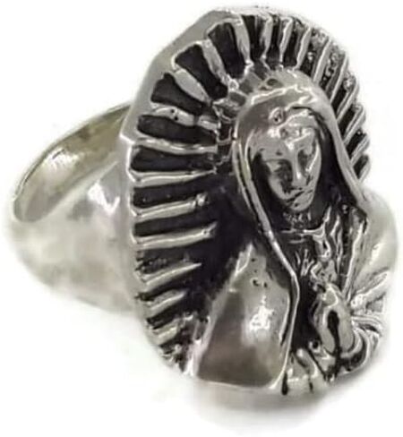 Virgin Mary (Virgen de Guadalupe) .925 Sterling Silver Ring!! (7) in Saudi Arabia