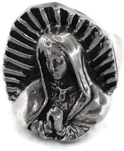 Virgin Mary (Virgen de Guadalupe) .925 Sterling Silver Ring!! (7) in Saudi Arabia