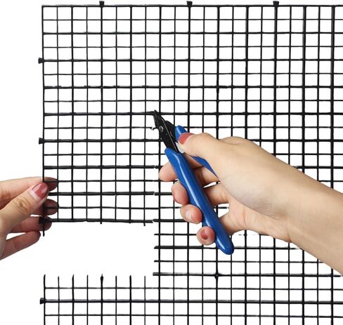 Black Aquarium Divider Panel Fish Tank Separator Plastic Grid in Kuwait